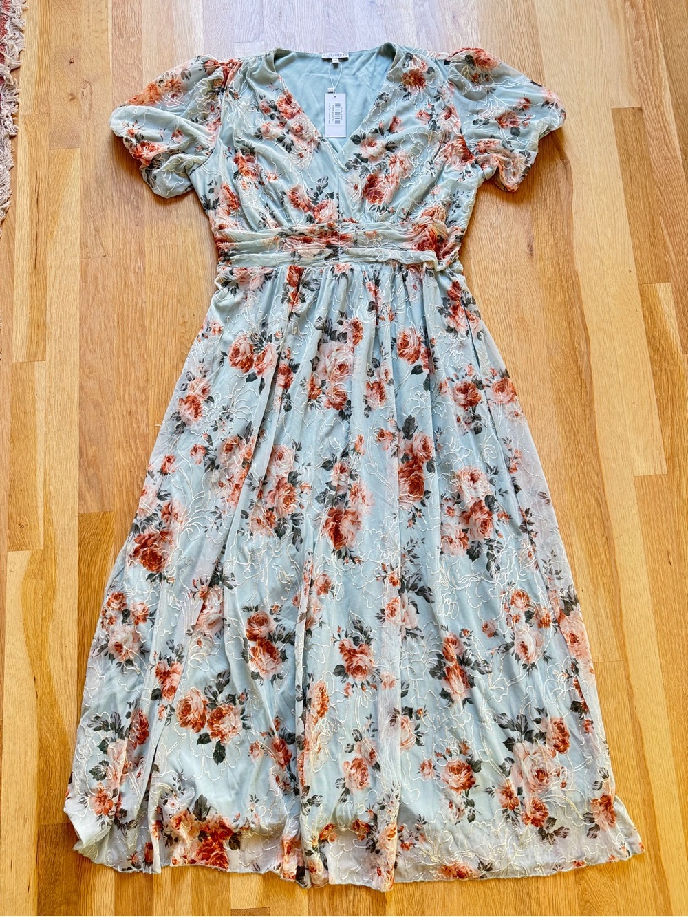 Baltic Born Ardley Maxi Dress- Sage Floral 1X - Picture 7 of 16